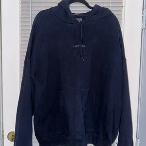Abercrombie & Fitch Men's Navy Hoodie
